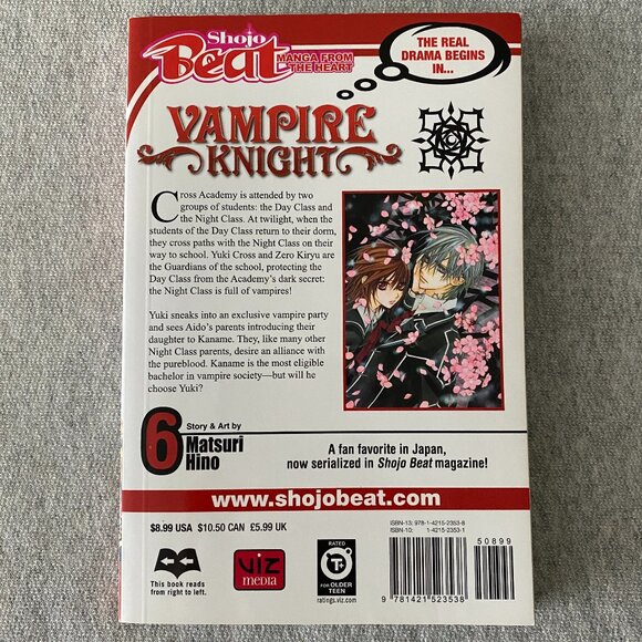 Vampire Knight Vol. 6 By Matsuri Hino Paperback Manga - Picture 2 of 7